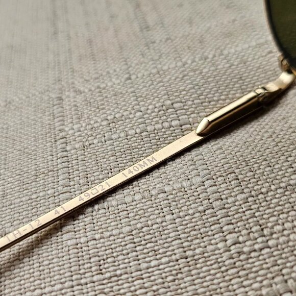 Vintage Tommy Hilfiger Sunglasses Gold Tone Frame Mirror Lenses Eye Wear - Picture 9 of 12